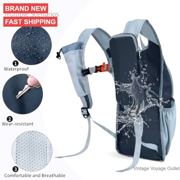 Lightweight Foldable Hiking Daypack 10L Waterproof Travel Backpack main image 6